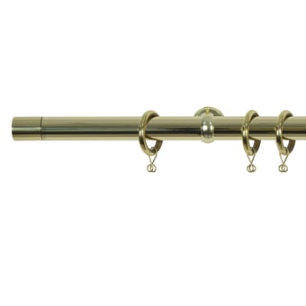 Focus 31 rod wall installation kit with rings Laiton Poli Houlès