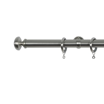 Regency 25 rod wall installation kit with rings Acier Brossé Houlès
