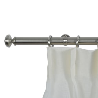 Regency 25 rod wall installation kit with rings Acier Brossé Houlès