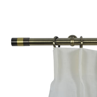 Strio 31 rod wall installation kit with rings Laiton Mat & Laiton Patiné Houlès