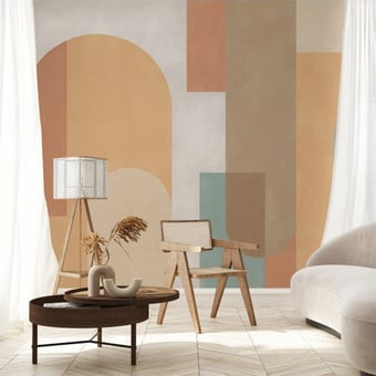 Papel pintado mural panorámico Arches Beige Les Dominotiers