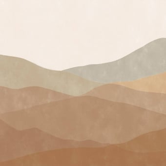 Panoramatapete Dune Terracotta Les Dominotiers