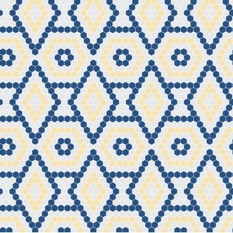 Mosaico Turin Blue/Yellow Vidrepur