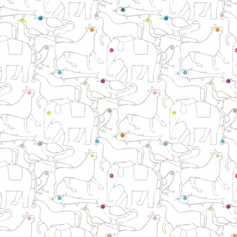 Papel pintado mural panorámico Animals Ivory Bien Fait