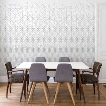 Papel pintado mural panorámico Modular Indigo Bien Fait