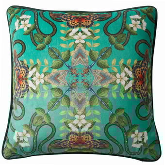 Emerald Forest Cushion Emerald Clarke and Clarke