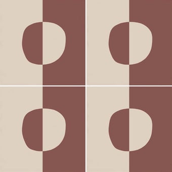 Cercle cement Tile Fumée-Lila Beauregard Studio