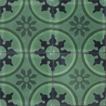 Piastrella di cemento Trädgård Grön Marrakech Design