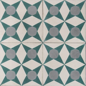 Piastrella di cemento Origami Aquarelle Marrakech Design