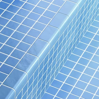 Angle convexe mosaico Nature 50 mm Dark blue Vidrepur