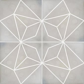 Alfombras baldosas ciment Réseau rectangle Natural Carodeco