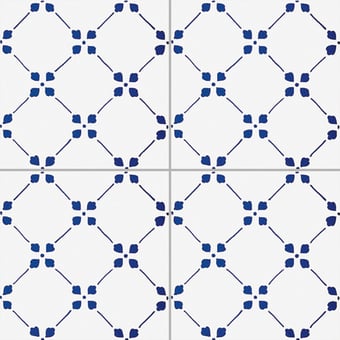 Carreau Palmetta Bianco Blu Francesco De Maio