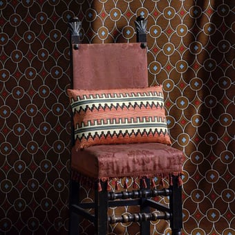 Tela Gothic Folly Burnt Orange Rubelli