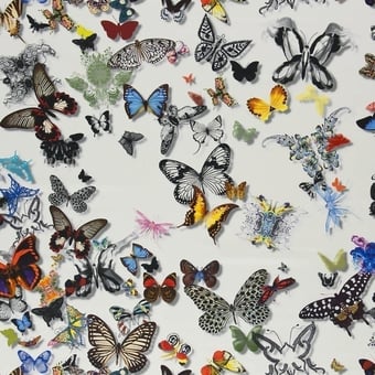 Stoff Butterfly Parade Opalin Christian Lacroix