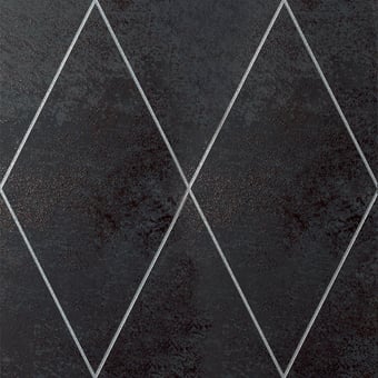 Piastrella Rhombus Simple Nero Petracer's