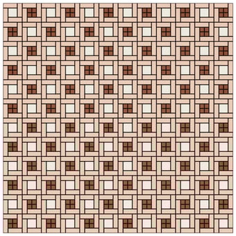 Mosaico Pastelli Custom B Conchiglia Osso Nocciola Appiani