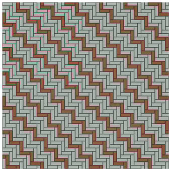 Mosaico Pastelli Custom F Nocciola Ruscello Appiani
