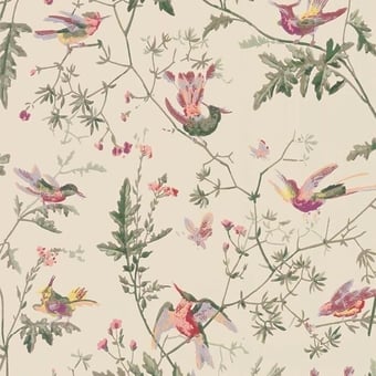 Hummingbirds Wallpaper Rose Cole and Son