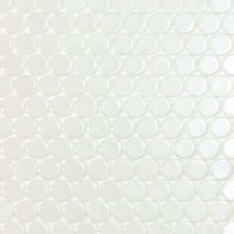 Mosaico Circle White Glossy Vidrepur