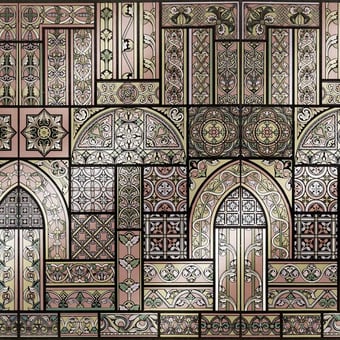 Revêtement mural Domestic Cathedral Ocre Wall&decò
