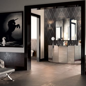 Simple Rhombus Tile Nero Petracer's