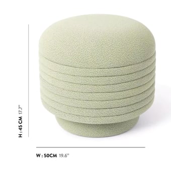 Ottoman Ziggy Beige Maison Dada