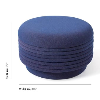 Ottoman Ziggy Grand Blue Maison Dada