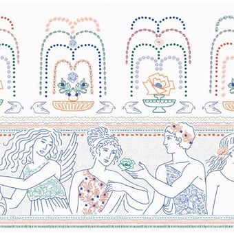 Carta da parati murale Fresque Olympe Nacre Maison Martin Morel