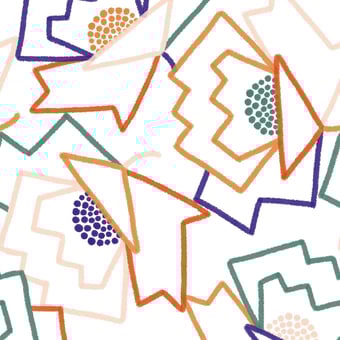 M-Flower XL Wallpaper Nacre Maison Martin Morel