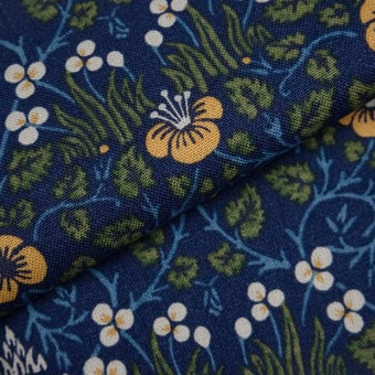 Stoff Eye Bright Indigo Morris and Co