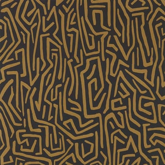 Carta da parati Melodic Gold/Black Earth Harlequin