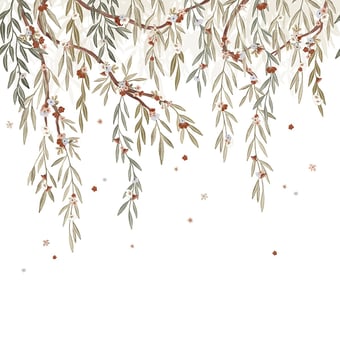 Papier peint panoramique Eucalyptus Blooming Vert Lilipinso