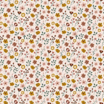 Papier peint Tiny Flowers Multicolore Lilipinso