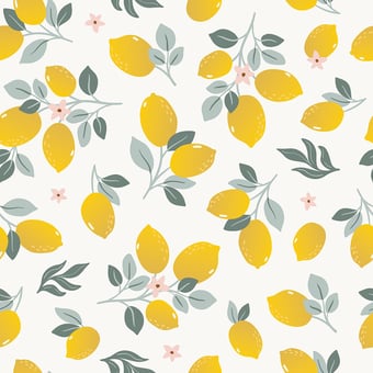 Lemons Wallpaper Jaune Lilipinso