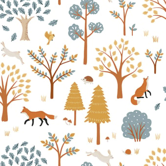 Papel pintado Forest Living Deer Lilipinso