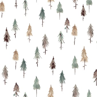 Pine Woods Wallpaper Multicolore Lilipinso