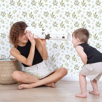 Foliage Wallpaper Green Lilipinso
