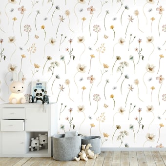 Carta da parati Mayflowers Multicolore Lilipinso
