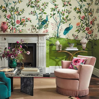 Florence Panel Sky/Meadow/Blossom Harlequin