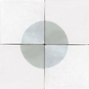 Baldosa Naomi Patchwork Blue Green Nanda Tiles