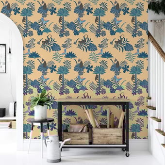 Singerie Wallpaper Snapdragon Maison Martin Morel
