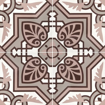 Carreau ciment Nadine sand, misty pink De Tegel