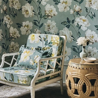 Carta da parati Odelia French blue Romo