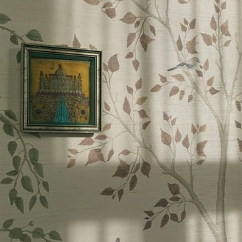 Seasonal Woods Grasscloth Wall Covering Oat Natural Grasscloth Cole and Son