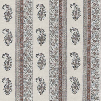 Portobello Fabric Red/Blue GP & J Baker