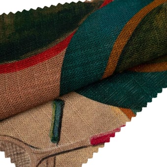 Sporting Life Fabric Teal Mulberry