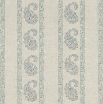 Vintage Paisley Fabric Blue GP & J Baker