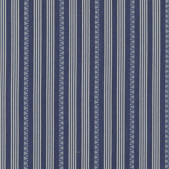 Kilim Stripe Fabric Blue GP & J Baker