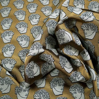 Antinous Fabric Emerald Rubelli