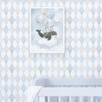 Papier peint Harlequin Blue Lilipinso